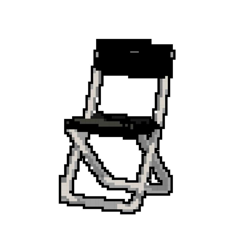 assento dobrando cadeira jogos pixel arte vetor ilustração