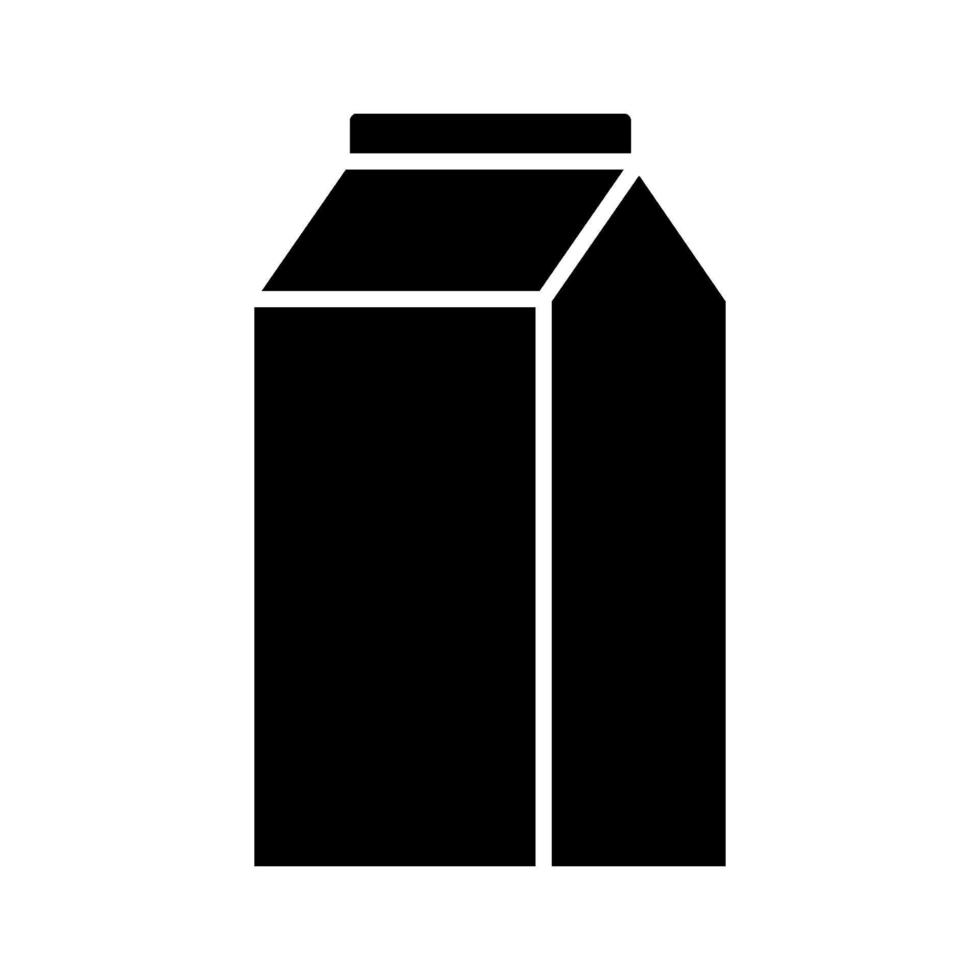 ícone do pacote de leite vetor