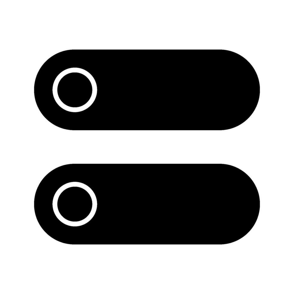 ícone de botões de alternância vetor