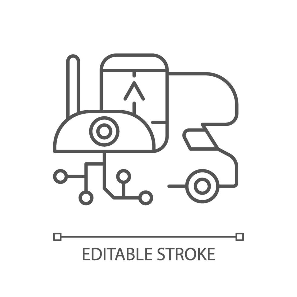 ícone linear de eletrônicos rv vetor