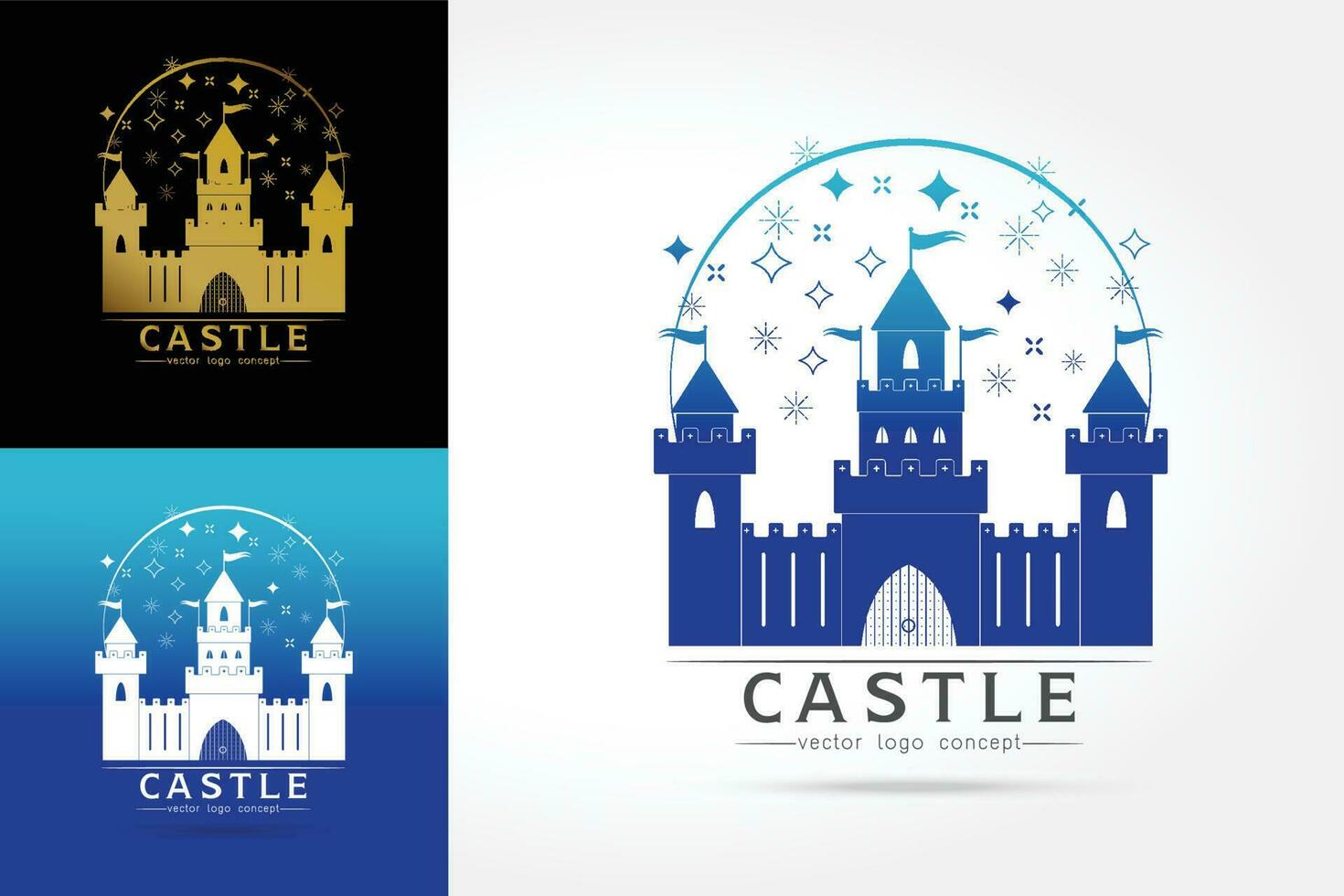 castelo logotipo vetor