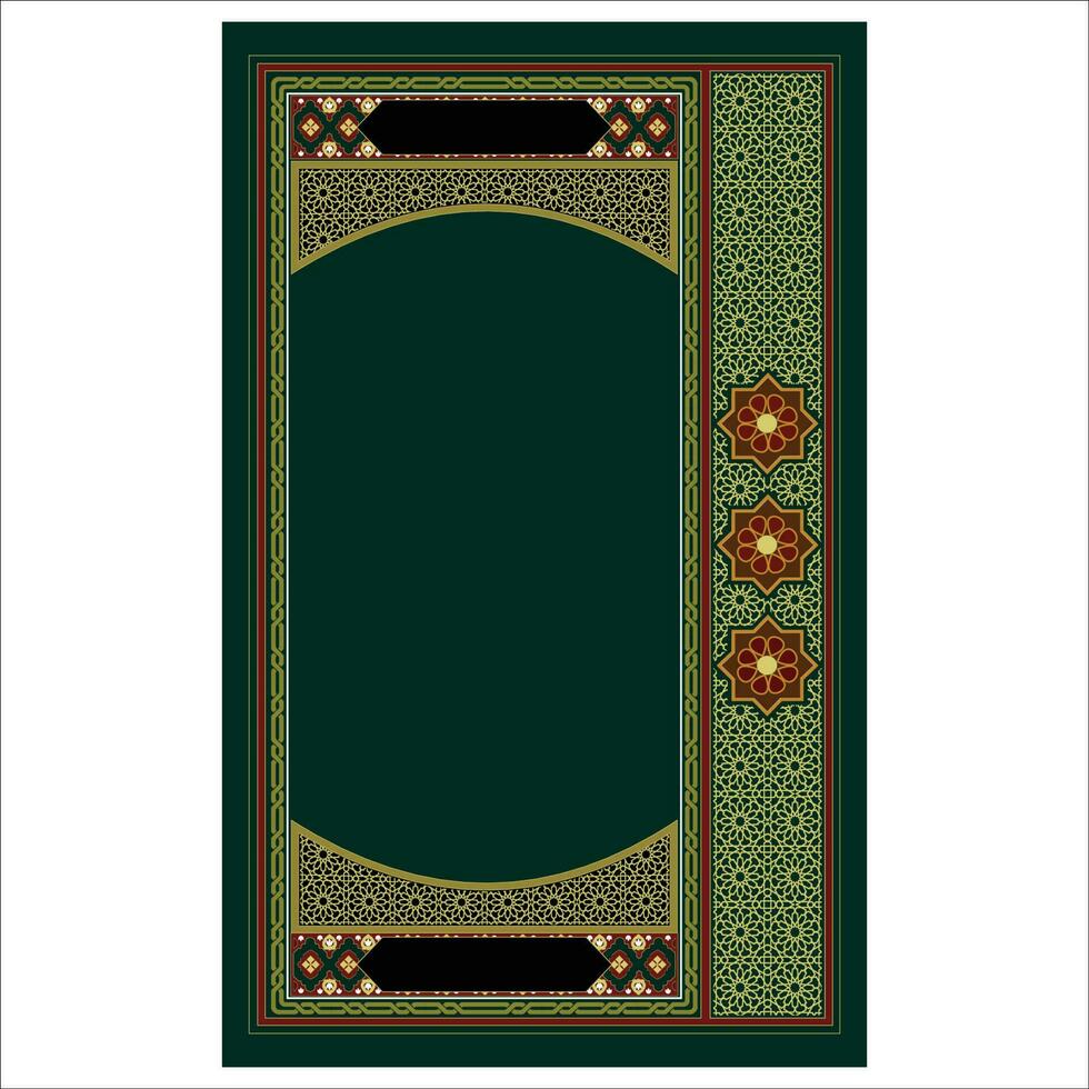 islâmico livro cobrir, quadros e fronteiras, livro cobre vetor