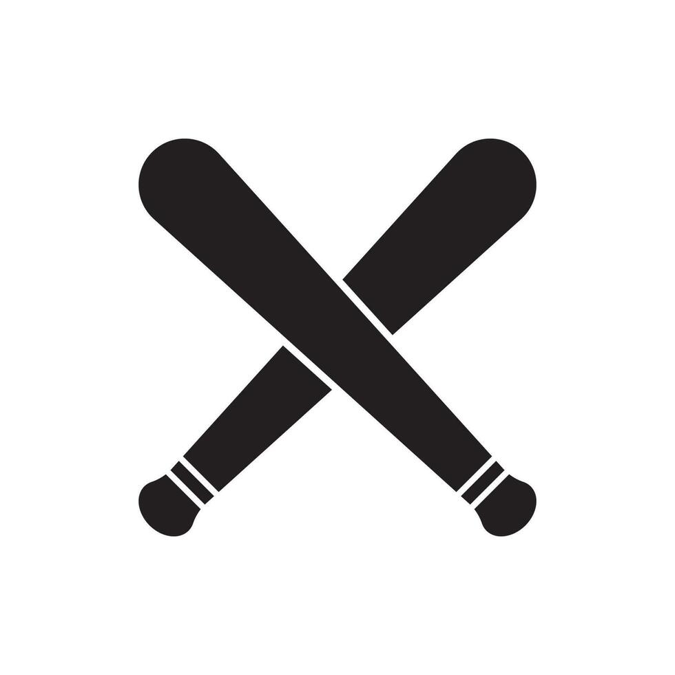 ícone de taco de beisebol vetor