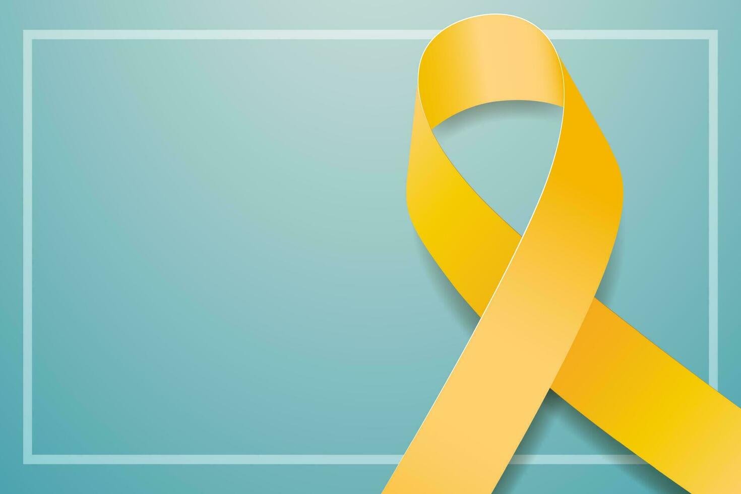 sarcoma Câncer consciência mês conceito. bandeira modelo com amarelo fita. vetor ilustração.