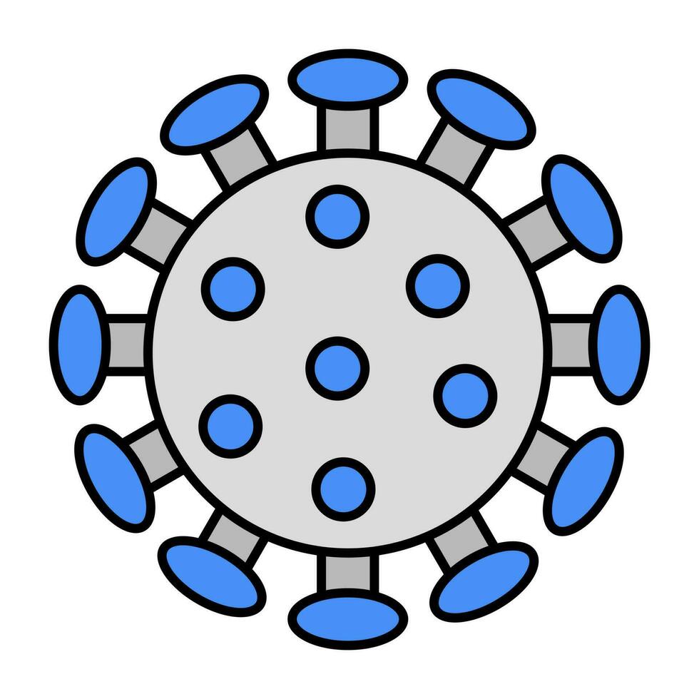 uma plano Projeto ícone do covid-19 vetor