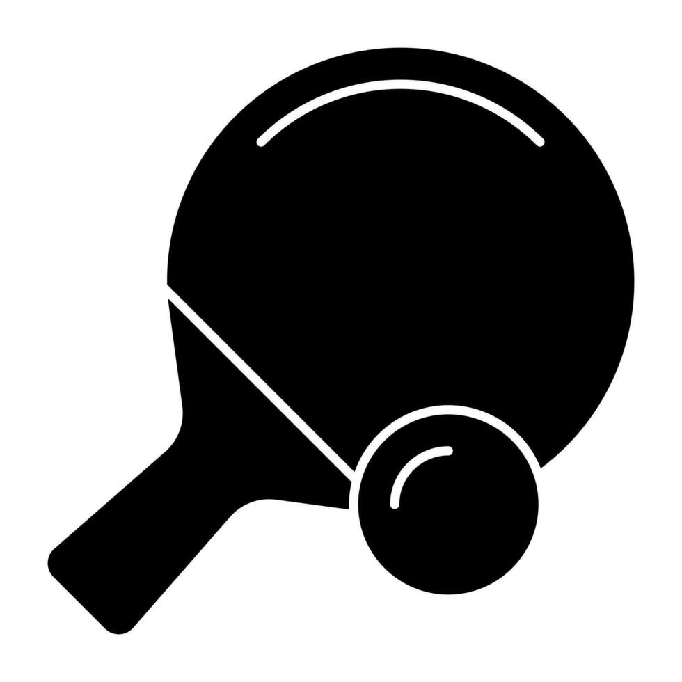 um ícone de design perfeito de tênis de mesa vetor