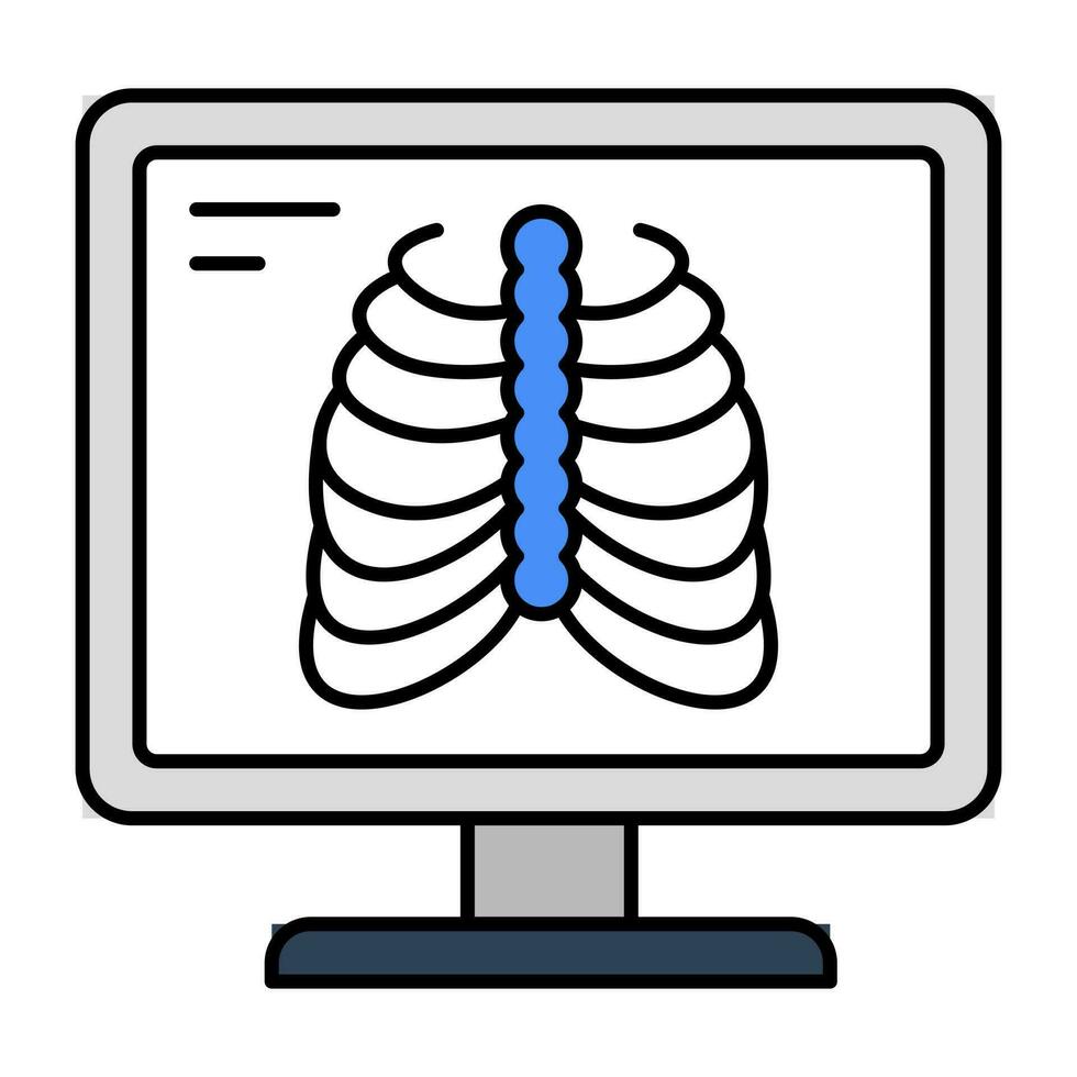 ícone de design exclusivo da caixa torácica vetor