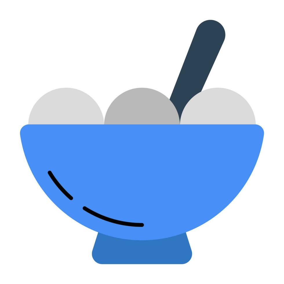 ícone de tigela de comida em design moderno vetor