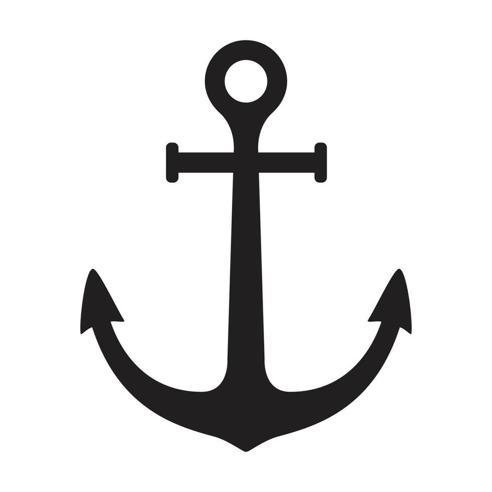 âncora vetor ícone logotipo barco pirata náutico marítimo ilustração símbolo gráfico Projeto clipart