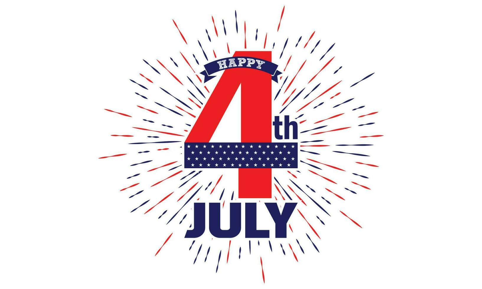quarto do Julho independência dia América t camisa Projeto vetor ilustração. feliz independência dia EUA 4 º Julho dentro Unidos estados do América. vetor ilustração. eps 10