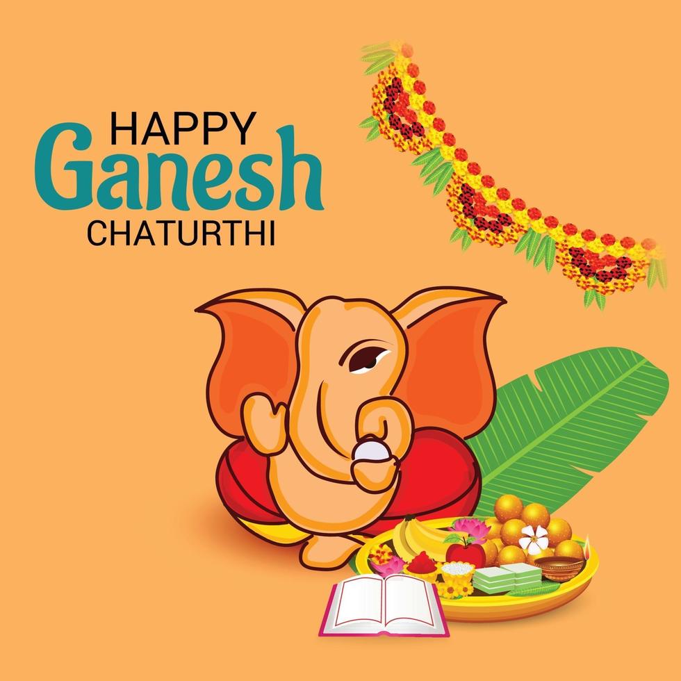 feliz ganesh chaturhi vetor