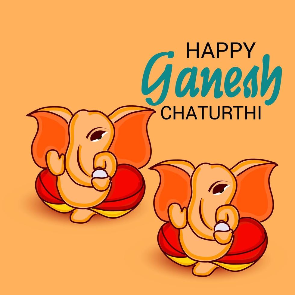 feliz ganesh chaturhi vetor