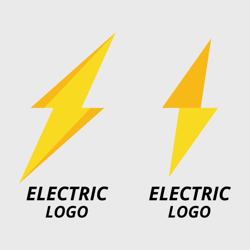 design de logotipo elétrico vetor