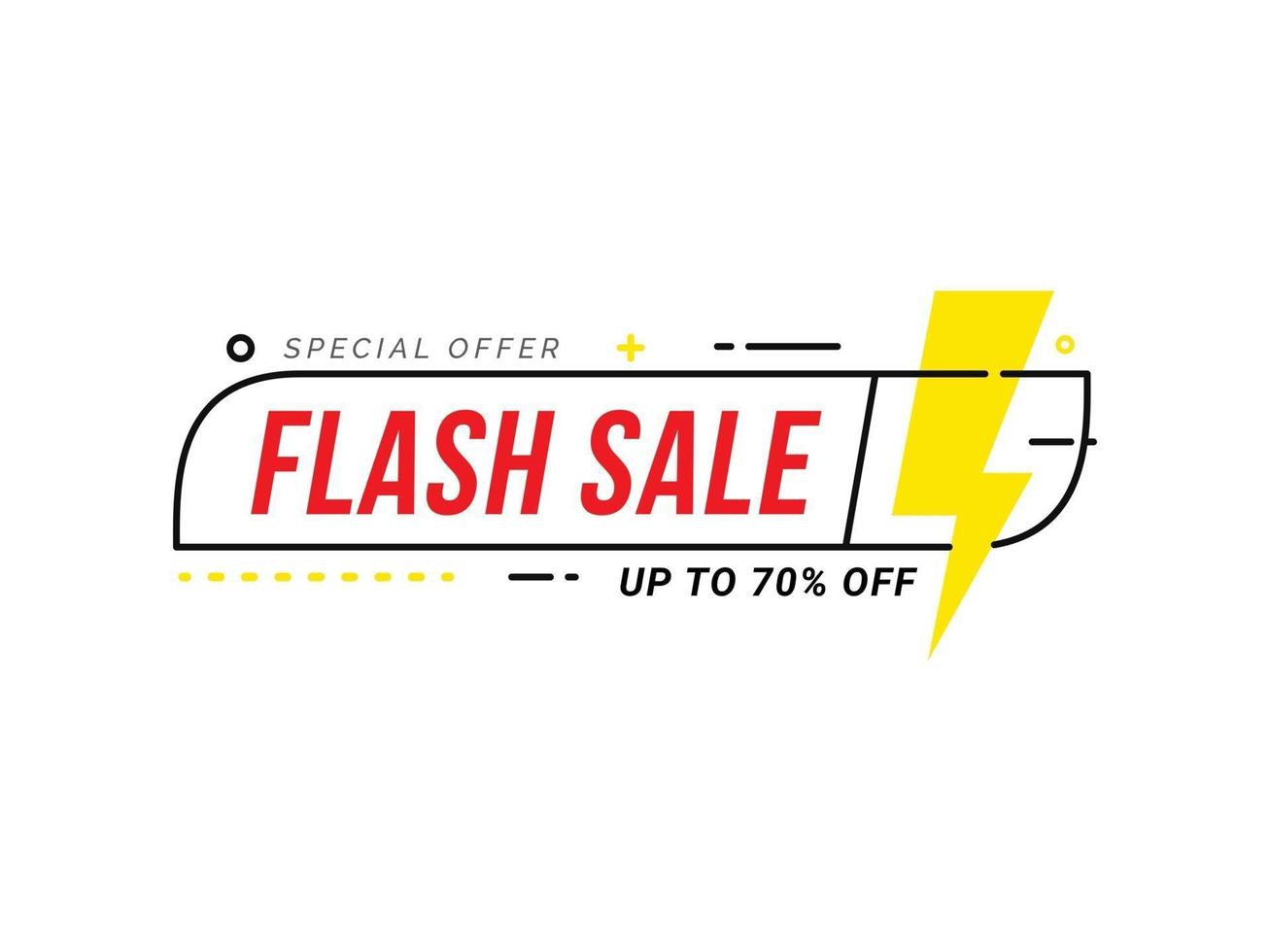 desconto de venda flash oferta especial banner promoção de desconto de preço vetor