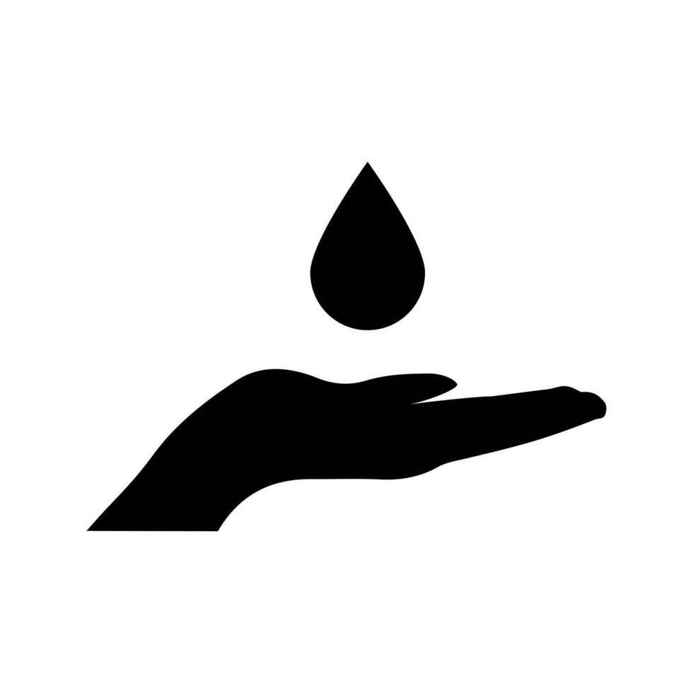 água vetor ícone. chuva ilustração placa. clima símbolo ou logotipo.