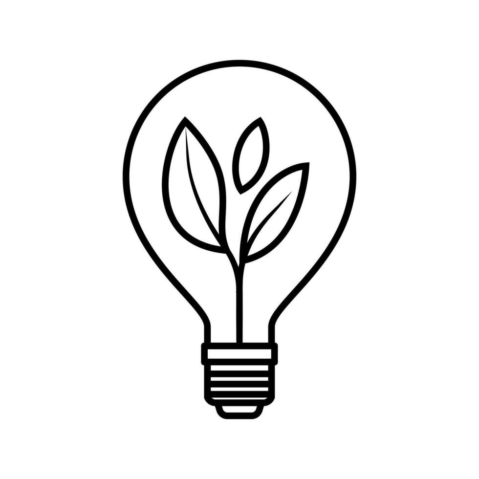 verde energia vetor ícone. eletricidade ilustração símbolo. poder placa ou logotipo.