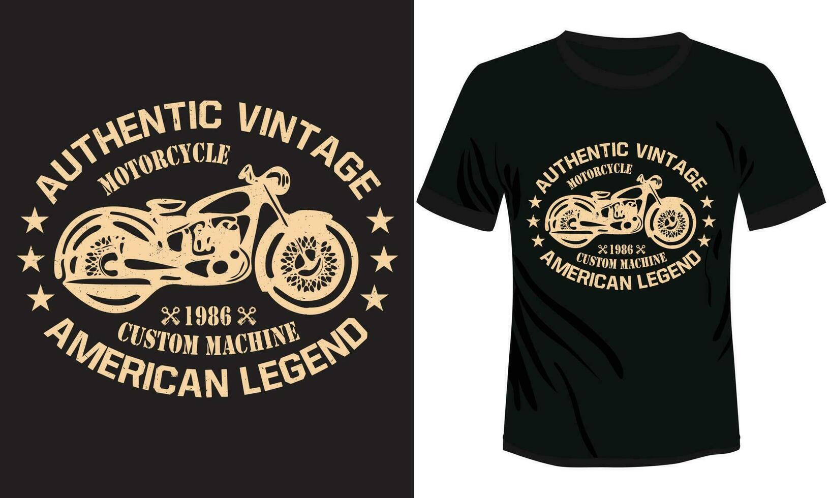 autêntico vintage camiseta Projeto vetor ilustração