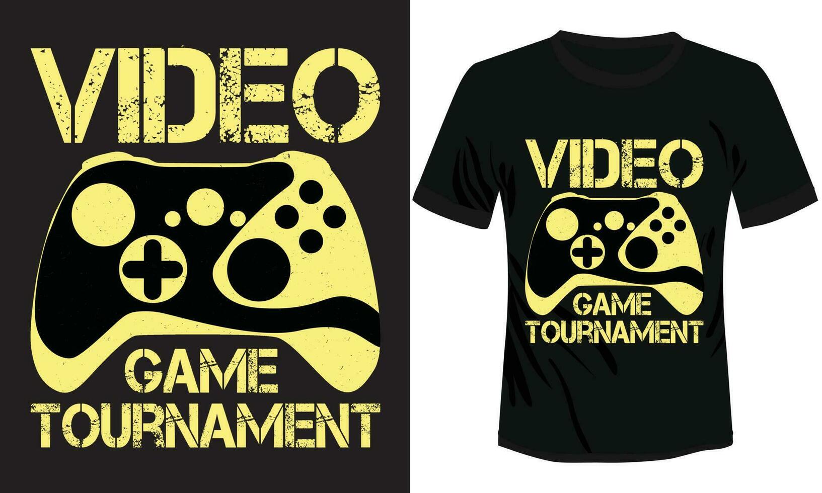 vídeo jogos camiseta Projeto vetor ilustração