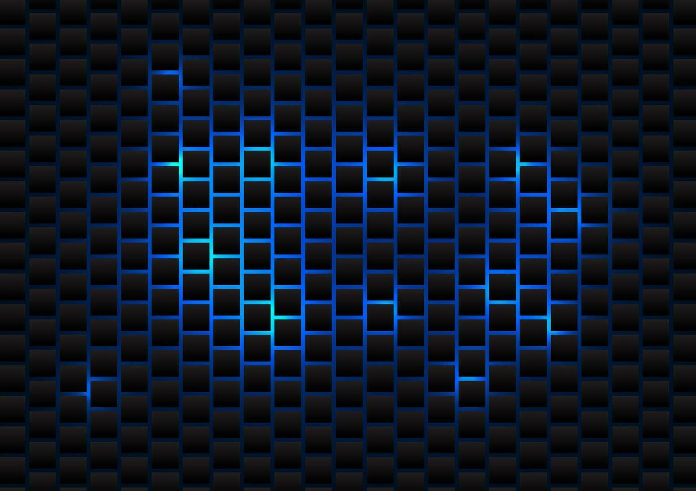 fundo tecnologia quadrado usar geométrico formas para Formato uma Sombrio tom, formando uma quadrado com uma luz azul estilo atrás isto. ênfase em relacionado à tecnologia cartazes ou ilustrações vetor