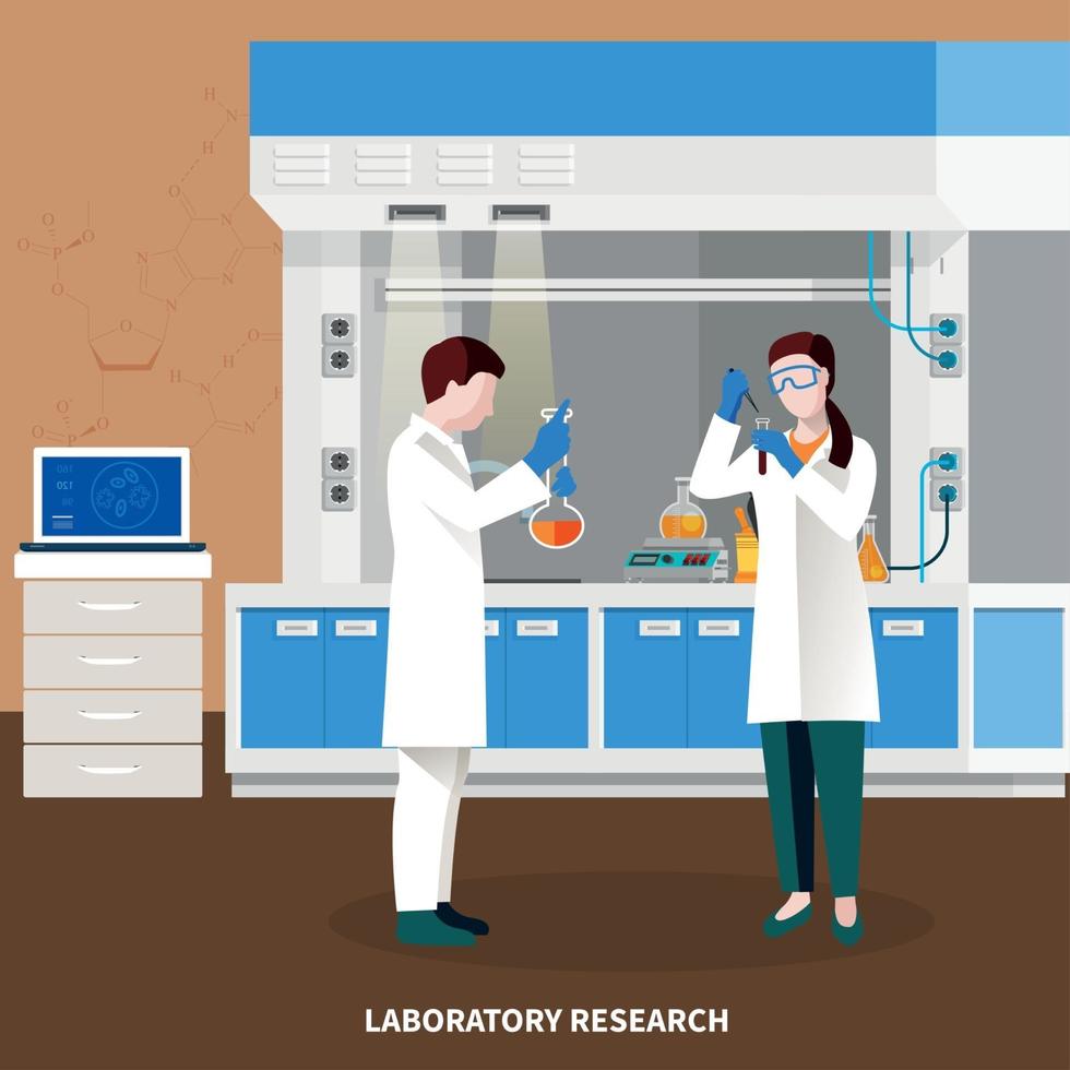 ilustração vetorial de composição multicolorida de pessoas cientistas vetor