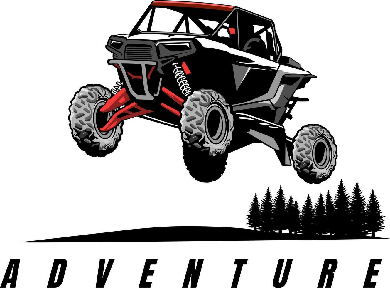 vetor de design de logotipo de clube social utv offroad