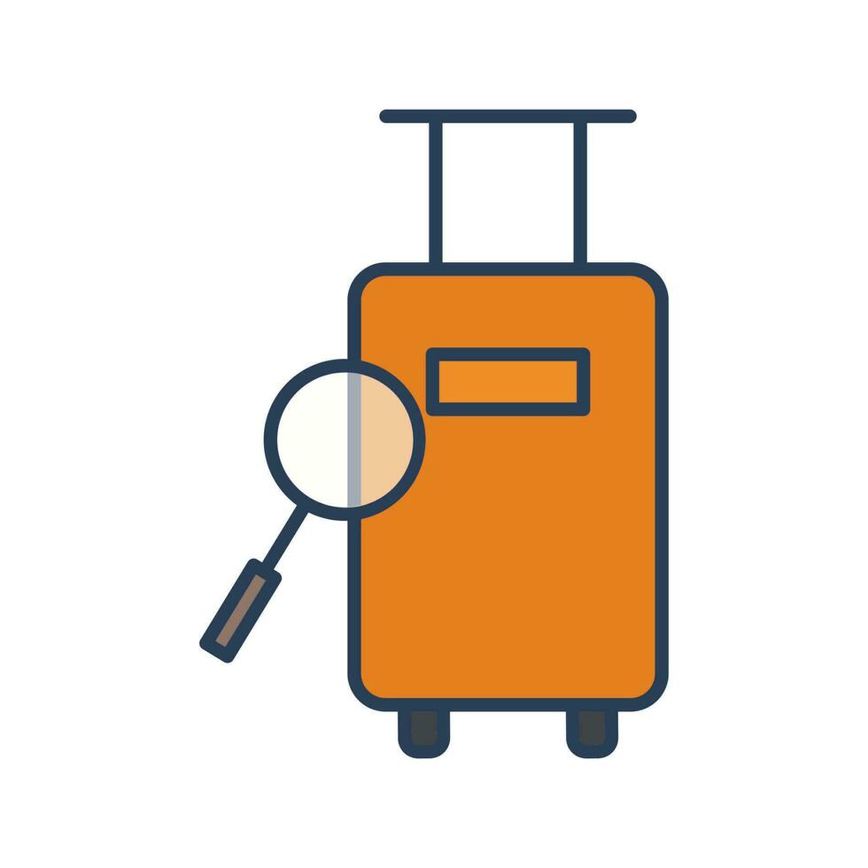 encontrar ícone de vetor de bagagem