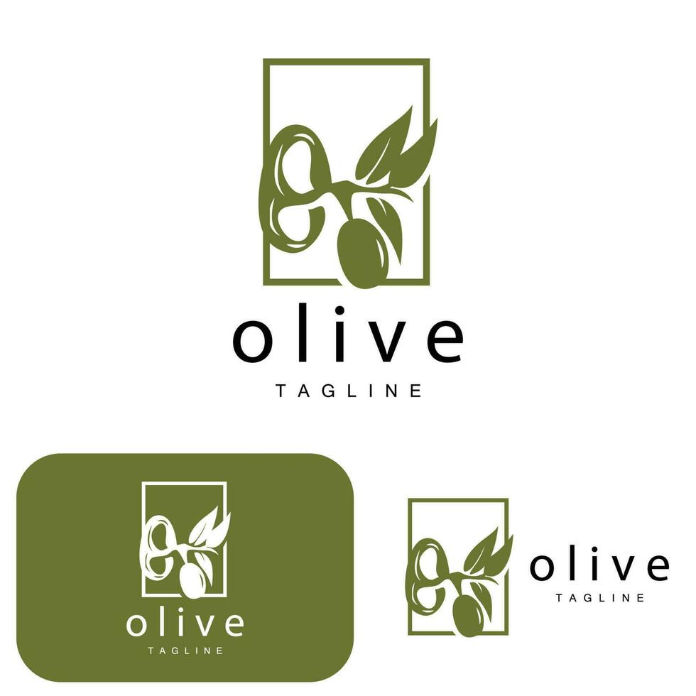 Oliva logotipo, Oliva óleo plantar vetor, natural ervas saúde remédio projeto, ilustração modelo ícone vetor