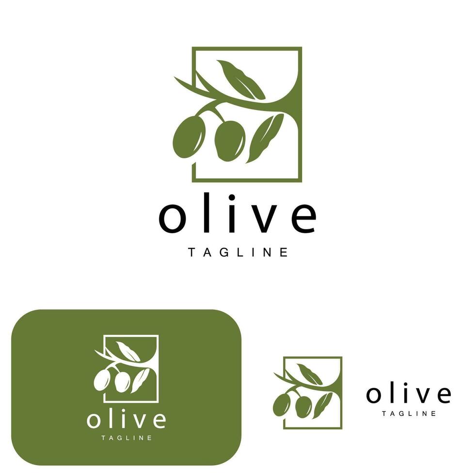 Oliva logotipo, Oliva óleo plantar vetor, natural ervas saúde remédio projeto, ilustração modelo ícone vetor