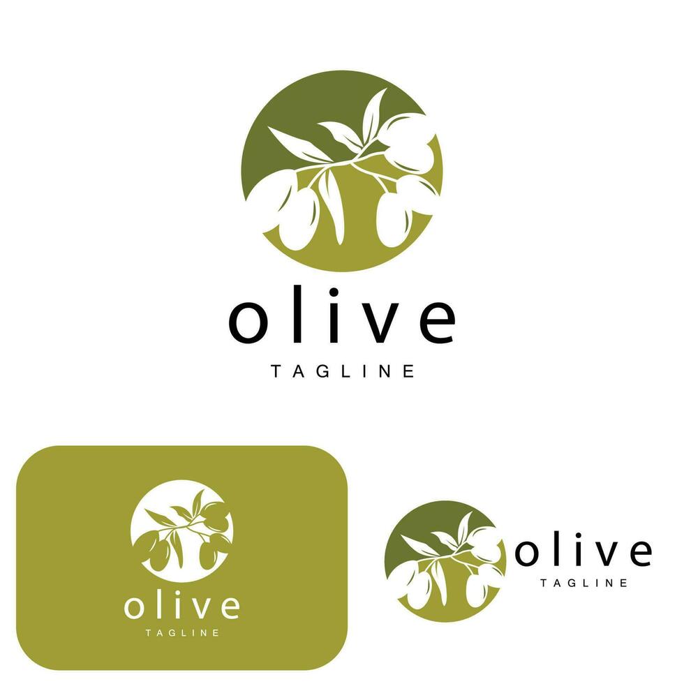 Oliva logotipo, Oliva óleo plantar vetor, natural ervas saúde remédio projeto, ilustração modelo ícone vetor