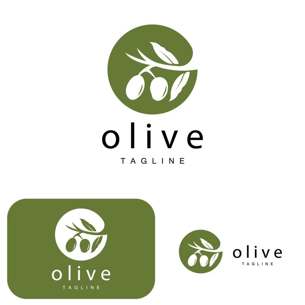 Oliva logotipo, Oliva óleo plantar vetor, natural ervas saúde remédio projeto, ilustração modelo ícone vetor