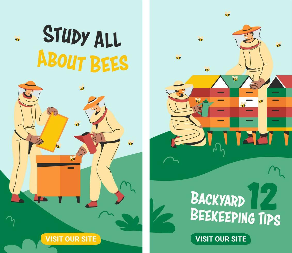 estude todos sobre abelhas, quintal apicultura dicas vetor