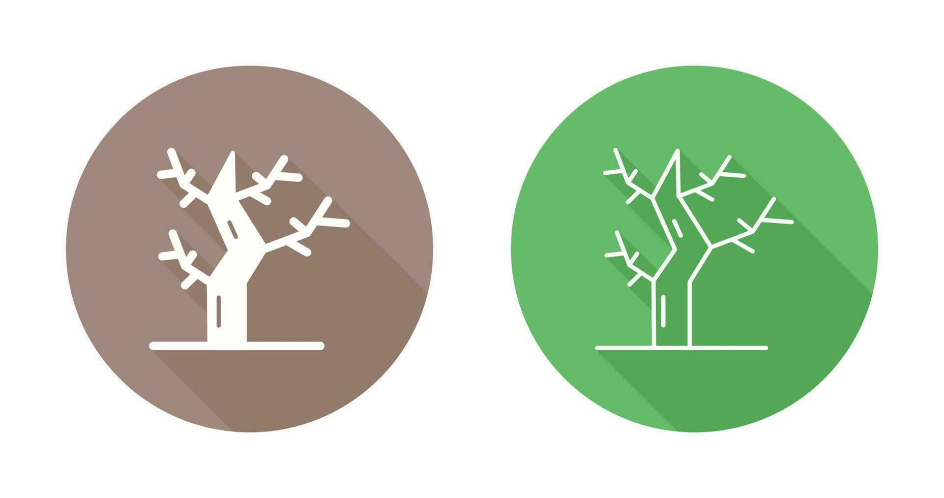 ícone de vetor de árvore seca