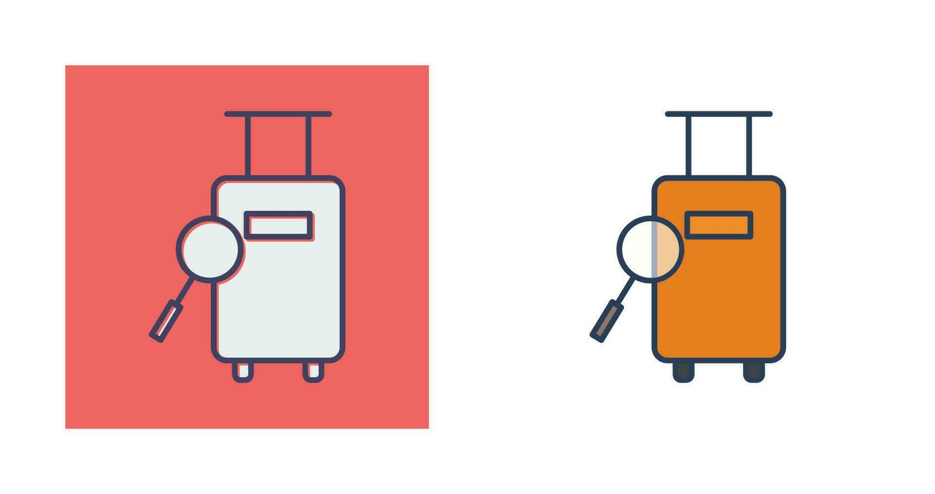 encontrar ícone de vetor de bagagem