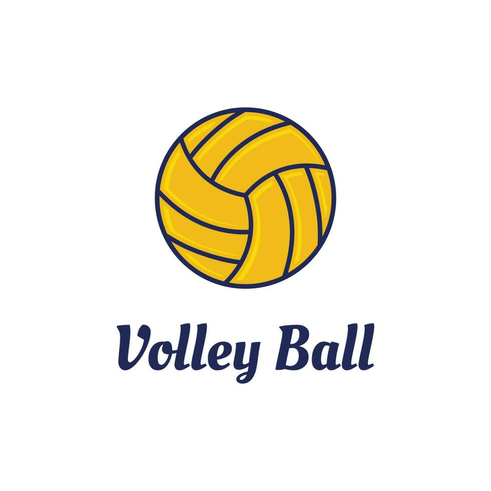 vetor voleibol logotipo modelo