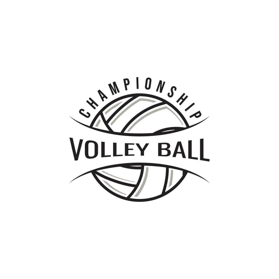 vetor voleibol logotipo modelo