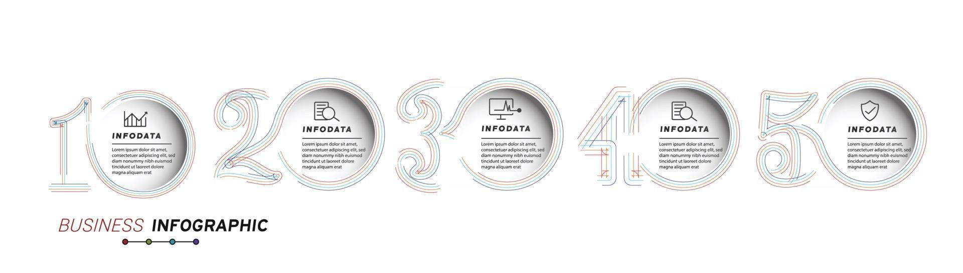 elementos de design de infográficos de negócios conjunto de infográficos em 3D vetor