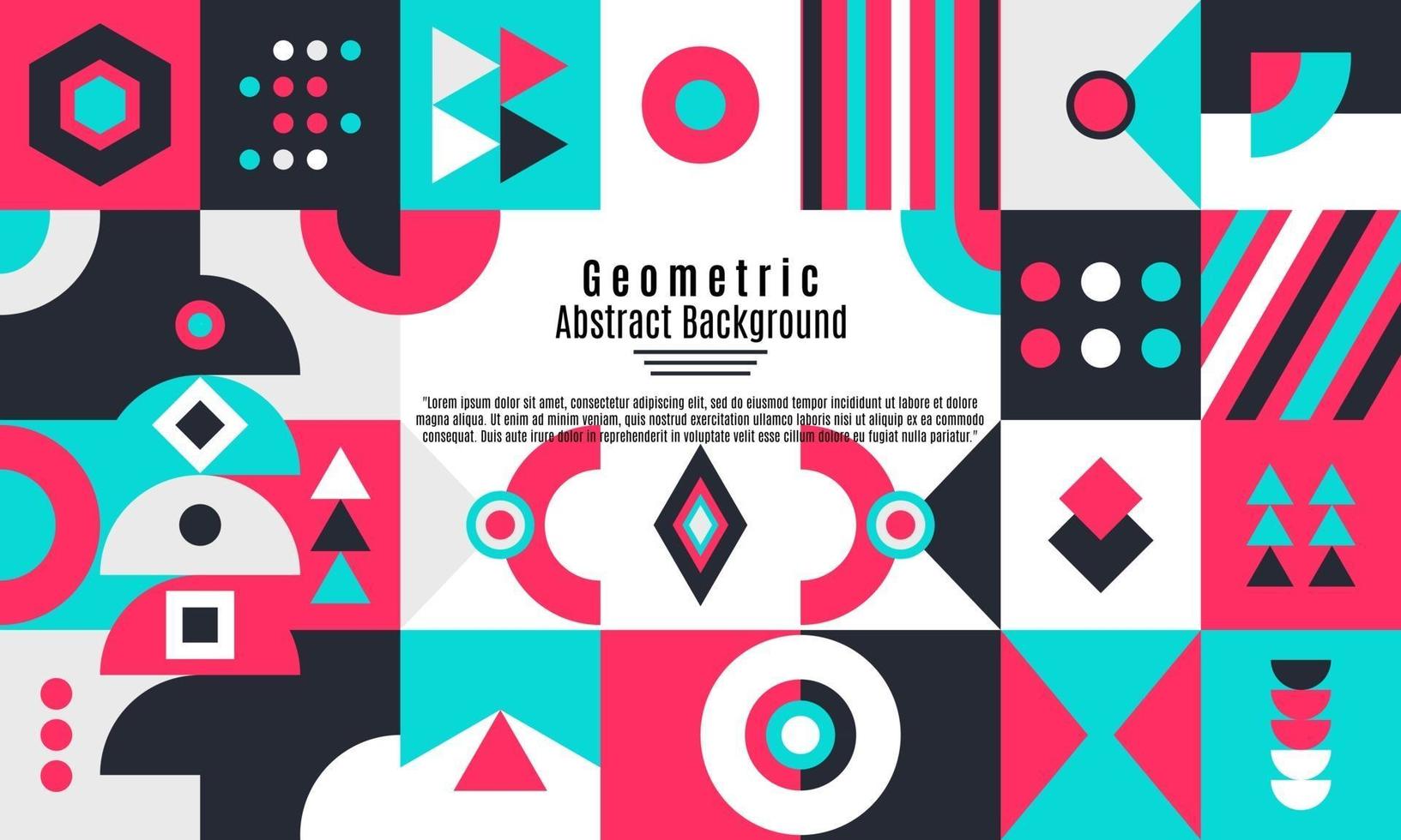 fundo geométrico abstrato com design moderno e minimalista vetor