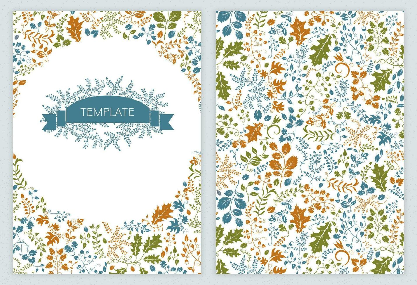 folheto modelo com floral decoração. para cartão, folheto, caderno cobrir ou Catálogo. vetor ilustração