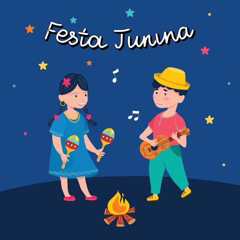 conceito de festa junina vetor