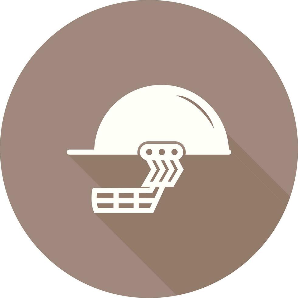 ícone de vetor de capacete de críquete