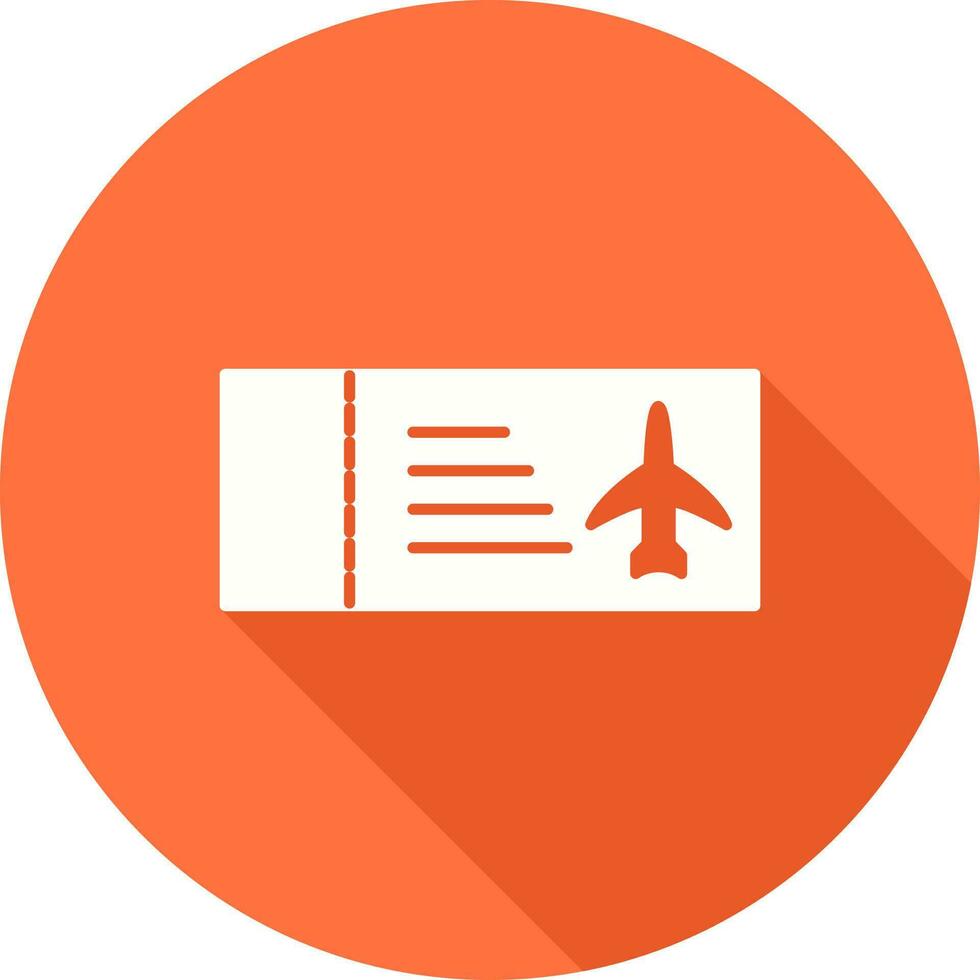 ícone de vetor de bilhetes de avião