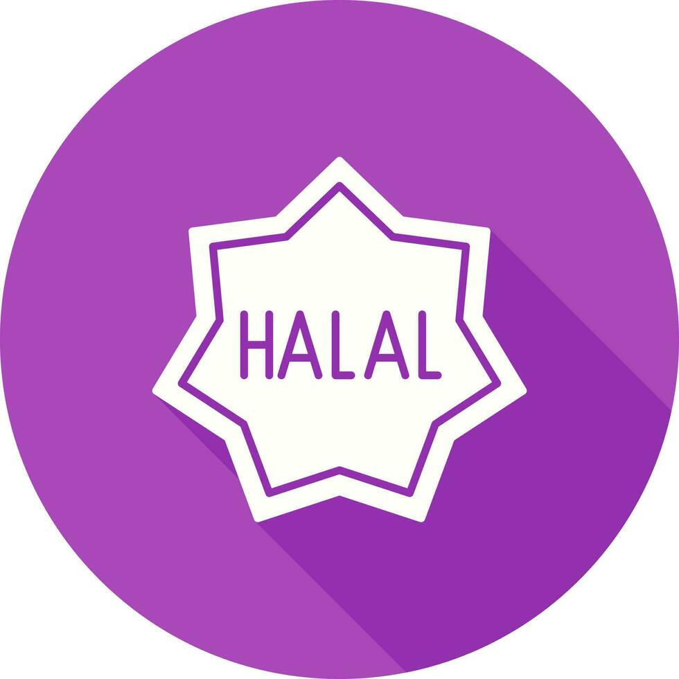 ícone de vetor halal