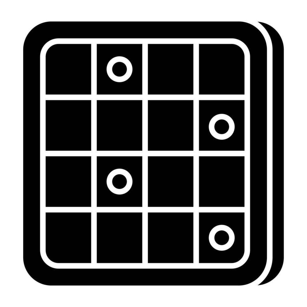 perfeito Projeto ícone do Bingo jogos vetor