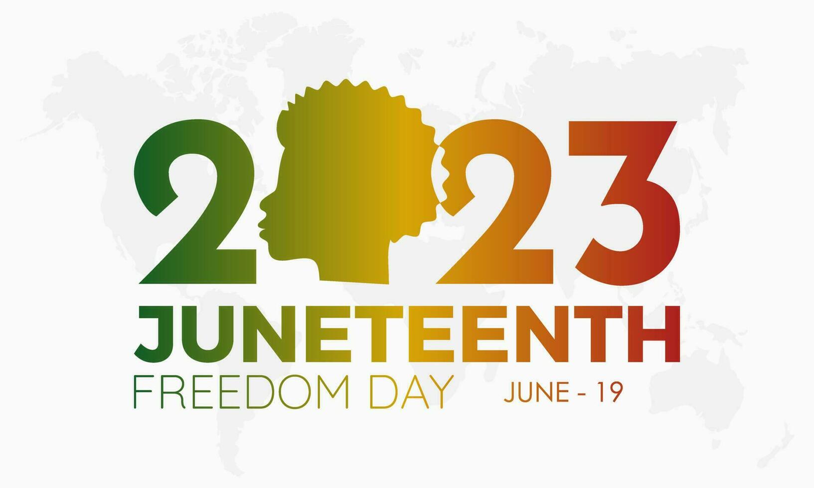 2023 conceito décimo primeiro africano liberdade celebração vetor ilustração modelo