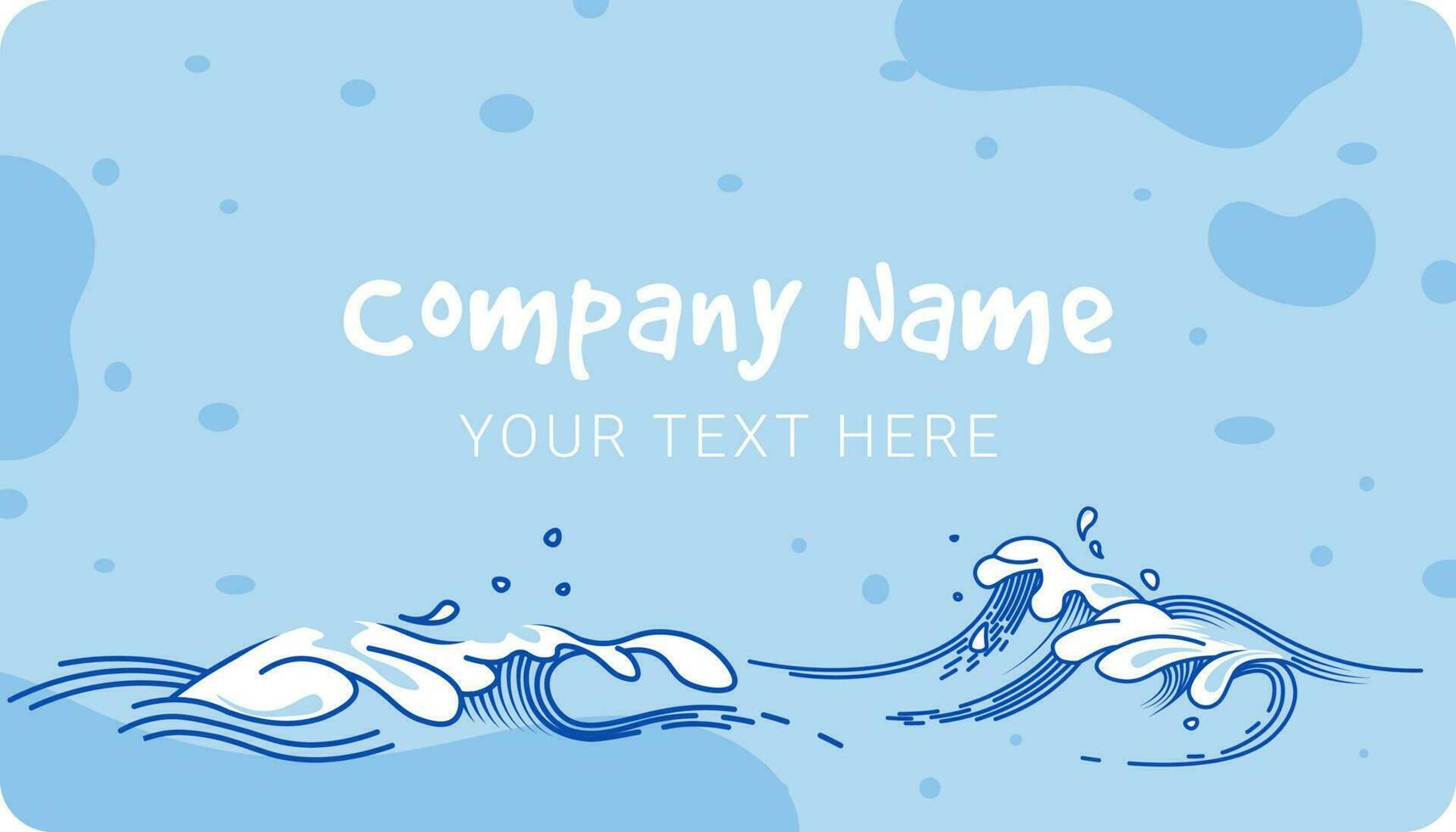 o negócio cartão com companhia nome e seu texto vetor