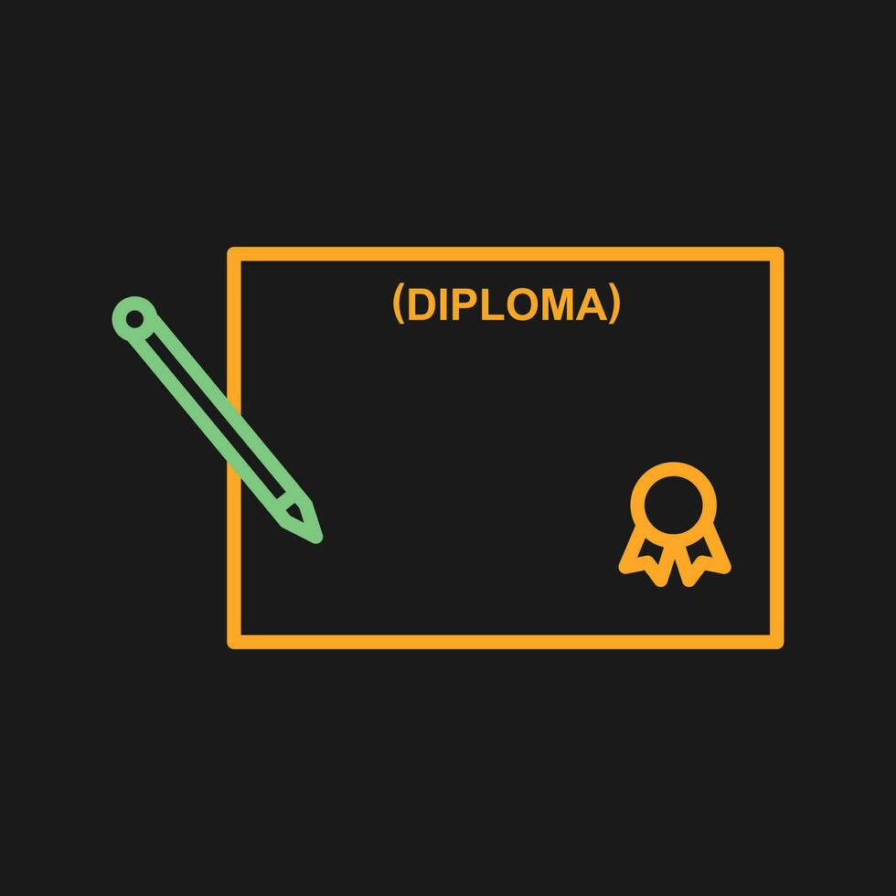 ícone de vetor de diploma