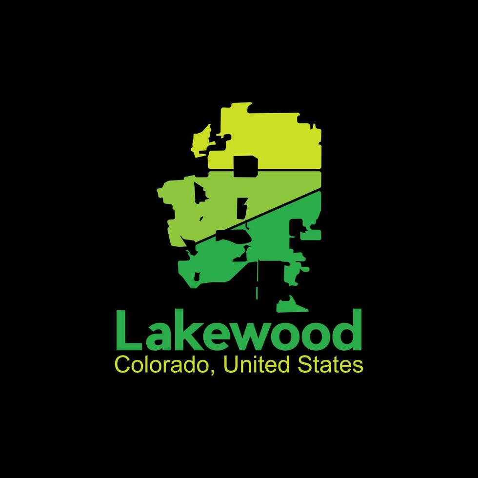 mapa do Lakewood Colorado Unidos estados cidade criativo Projeto vetor