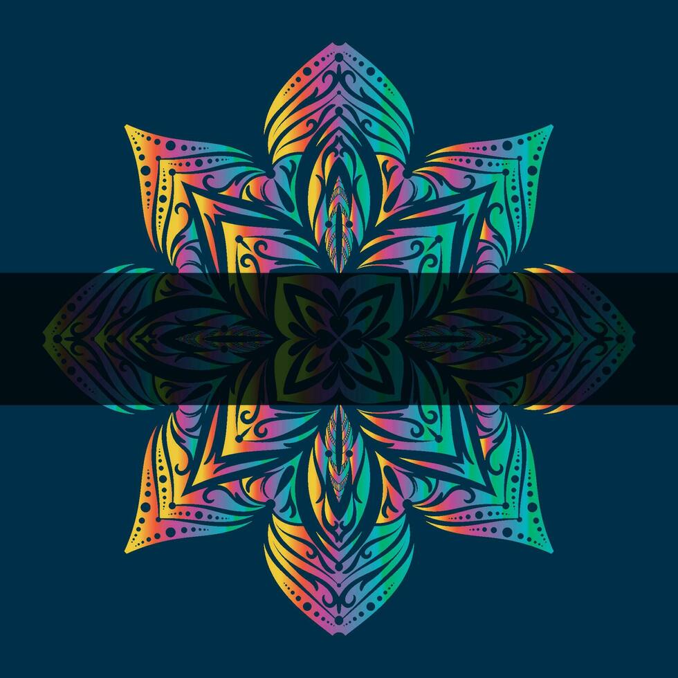 mandala vetor ilustração elemento. floral enfeite fundo.