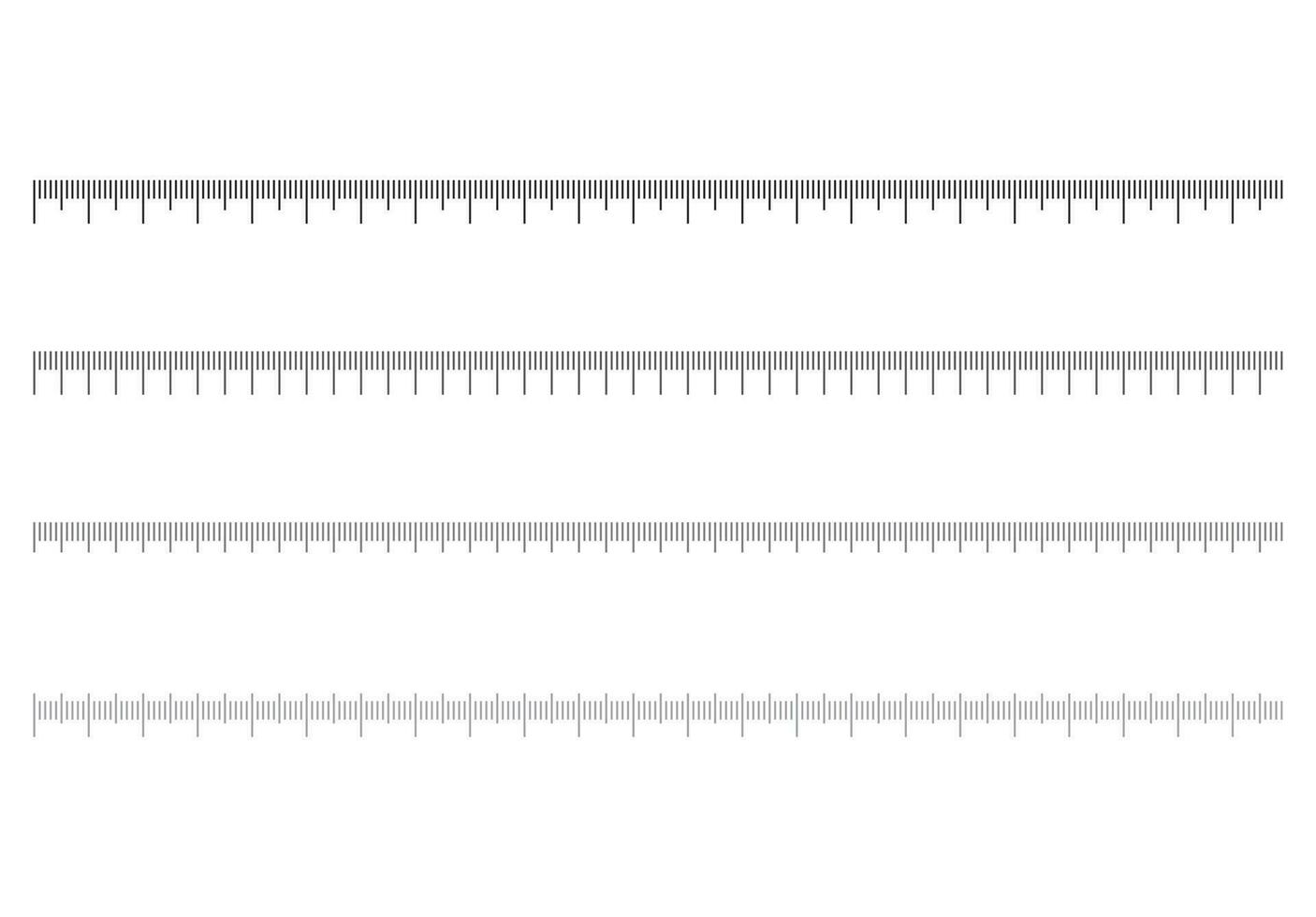 régua escala a medida medição escala gráfico vetor ilustração em fundo