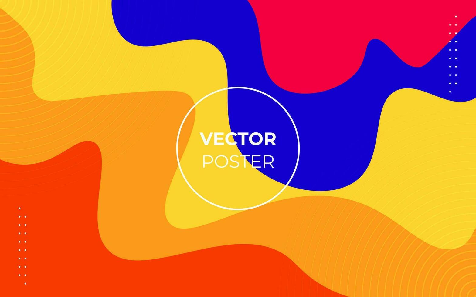 abstrato vermelho, azul, amarelo, laranja colorida ondulado forma ilustração geométrico fundo, esp10 vetor